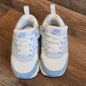 Nike Kids White and Blue Sneakers